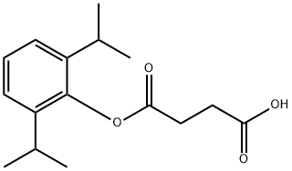 Butanedioic acid, mono[2,6-bis(1-methylethyl)phenyl] ester Structure