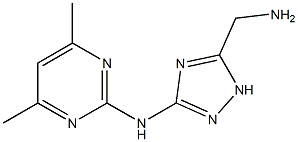 N-[5-(aminomethyl)-1H-1,2,4-triazol-3-yl]-4,6-dimethylpyrimidin-2-amine Structure