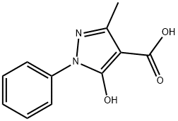 5-Hydroxy-3-methyl-1-phenyl-1H-pyrazole-4-carboxylic acid Structure