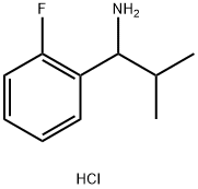 1-(2-FLUOROPHENYL)-2-METHYLPROPAN-1-AMINE HYDROCHLORIDE Structure