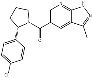 1883423-59-3 (S)-(2-(4-chlorophenyl)pyrrolidin-1-yl)(3-methyl-1H-pyrazolo[3,4-b]pyridin-5-yl)methanone