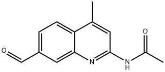 N-(7-formyl-4-methylquinolin-2-yl)acetamide Structure