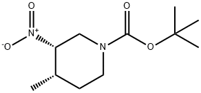 tert-butyl (3S,4S)-4-methyl-3-nitropiperidine-1-carboxylate 구조식 이미지