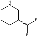 (3R)-3-(difluoromethyl)piperidine Structure