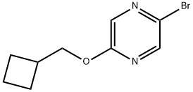 2-Bromo-5-(cyclobutylmethoxy)pyrazine 구조식 이미지