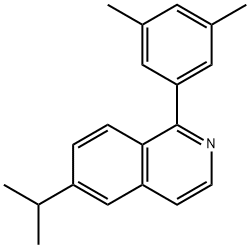 1-(3,5-dimethylphenyl)-6-(1-methylethyl)isoquinoline 구조식 이미지