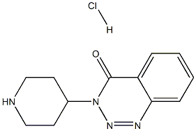 3-(Piperidin-4-yl)benzo[d][1,2,3]triazin-4(3H)-one hydrochloride Structure