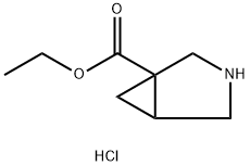 Ethyl 3-azabicyclo[3.1.0]hexane-1-carboxylate hydrochloride Structure