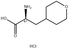 (2S)-2-amino-3-(oxan-4-yl)propanoic acid hydrochloride 구조식 이미지