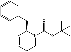 tert-butyl(R)-6-benzyl-3,6-dihydropyridine-1(2H)-carboxylate Structure