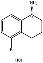 (R)-5-BROMO-1,2,3,4-TETRAHYDRO-NAPHTHALEN-1-YLAMINE HYDROCHLORIDE 구조식 이미지