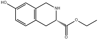 L-7-hydroxy- 1,2,3,4-tetrahydro-3-Isoquinolinecarboxylic acid ethyl ester (3S)- 구조식 이미지