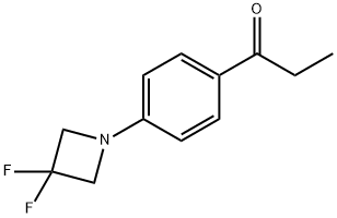 1-(4-(3,3-difluoroazetidin-1-yl)phenyl)propan-1-one Structure