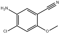 5-Amino-4-chloro-2-methoxy-benzonitrile Structure