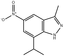 7-isopropyl-3-methyl-5-nitro-1H-indazole Structure