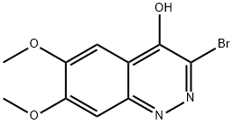 3-Bromo-6,7-dimethoxy-cinnolin-4-ol 구조식 이미지