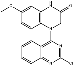 4-(2-chloroquinazolin-4-yl)-7-methoxy-3,4-dihydroquinoxalin-2(1H)-one Structure