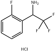 2,2,2-trifluoro-1-(2-fluorophenyl)ethan-1-amine hydrochloride Structure