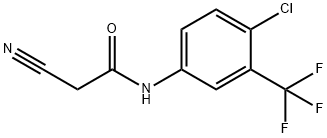 N-[4-chloro-3-(trifluoromethyl)phenyl]-2-cyanoacetamide 구조식 이미지