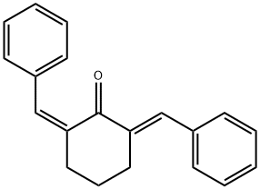 (2Z,6E)-2,6-dibenzylidenecyclohexanone Structure
