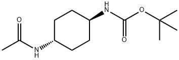 tert-Butyl (1R*,4R*)-4-acetamidocyclohexylcarbamate Structure