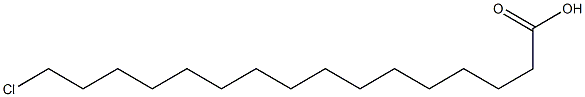 Hexadecanoic acid, 16-chloro- Structure