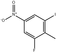 1-FLUORO-3-IODO-2-METHYL-5-NITROBENZENE 구조식 이미지