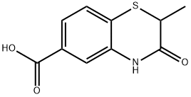 2-Methyl-3-oxo-3,4-dihydro-2H-benzo[b][1,4]thiazine-6-carboxylic acid Structure