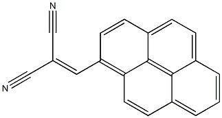 Propanedinitrile,2-(1-pyrenylmethylene)- Structure