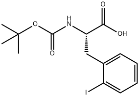 DL-N-[(1,1-dimethylethoxy)carbonyl]-2-iodo- Phenylalanine 구조식 이미지