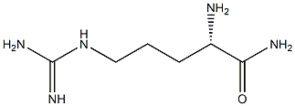 Pentanamide, 2-amino-5-[(aminoiminomethyl)amino]-, (S)- 구조식 이미지