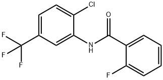 Benzamide,N-[2-chloro-5-(trifluoromethyl)phenyl]-2-fluoro- Structure