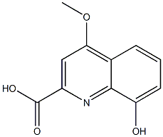 2-Quinolinecarboxylic acid, 8-hydroxy-4-methoxy- Structure