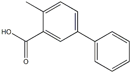 [1,1'-Biphenyl]-3-carboxylicacid, 4-methyl- Structure