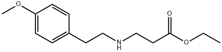 ethyl 3-{[2-(4-methoxyphenyl)ethyl]amino}propanoate 구조식 이미지