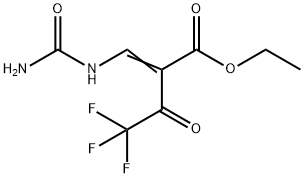 (Z)-ETHYL 4,4,4-TRIFLUORO-3-OXO-2-(UREIDOMETHYLENE)BUTANOATE 구조식 이미지