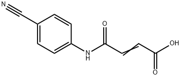 (E)-4-((4-cyanophenyl)amino)-4-oxobut-2-enoic acid 구조식 이미지
