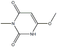2,4(1H,3H)-Pyrimidinedione, 6-methoxy-3-methyl- Structure