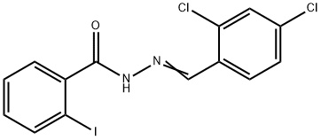 N'-(2,4-dichlorobenzylidene)-2-iodobenzohydrazide Structure