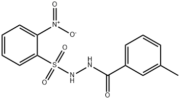 3-methyl-N'-[(2-nitrophenyl)sulfonyl]benzohydrazide Structure
