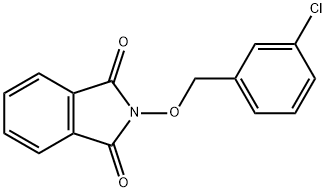 2-[(3-chlorophenyl)methoxy]-2,3-dihydro-1H-isoindole-1,3-dione 구조식 이미지