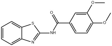 N-(benzo[d]thiazol-2-yl)-3,4-dimethoxybenzamide 구조식 이미지