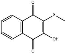 1,4-Naphthalenedione,2-hydroxy-3-(methylthio)- Structure