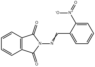 1H-Isoindole-1,3(2H)-dione, 2-[[(2-nitrophenyl)methylene]amino]- 구조식 이미지