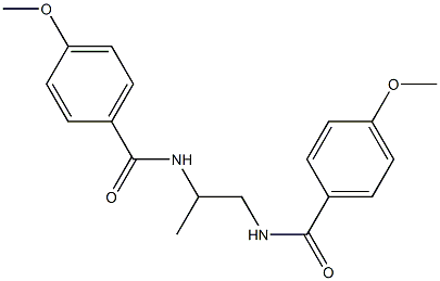 N,N'-1,2-propanediylbis(4-methoxybenzamide) 구조식 이미지