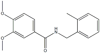 3,4-dimethoxy-N-[(2-methylphenyl)methyl]benzamide Structure