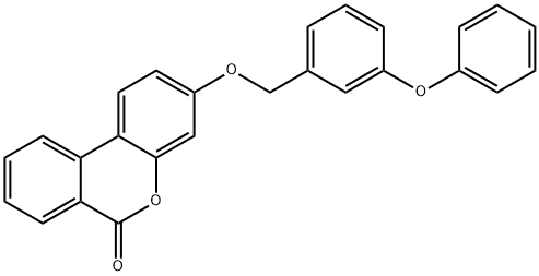 3-((3-phenoxybenzyl)oxy)-6H-benzo[c]chromen-6-one 구조식 이미지