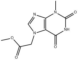 methyl 2-(3-methyl-2,6-dioxo-1,2,3,6-tetrahydro-7H-purin-7-yl)acetate 구조식 이미지