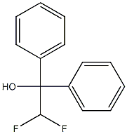 Benzenemethanol, a-(difluoromethyl)-a-phenyl- Structure