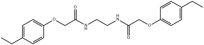 N,N'-1,2-ethanediylbis[2-(4-ethylphenoxy)acetamide] 구조식 이미지